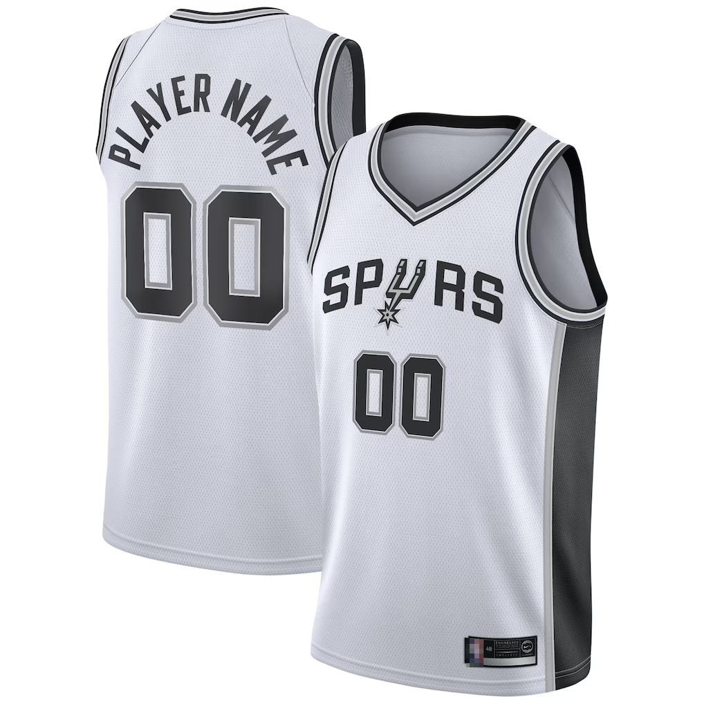 Pkot Custom SA.Spurs White 202021 Swingman Stitched Jerseys- Association Edition