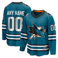Pkot Custom SJ.Sharks Teal Home Breakaway Jerseys