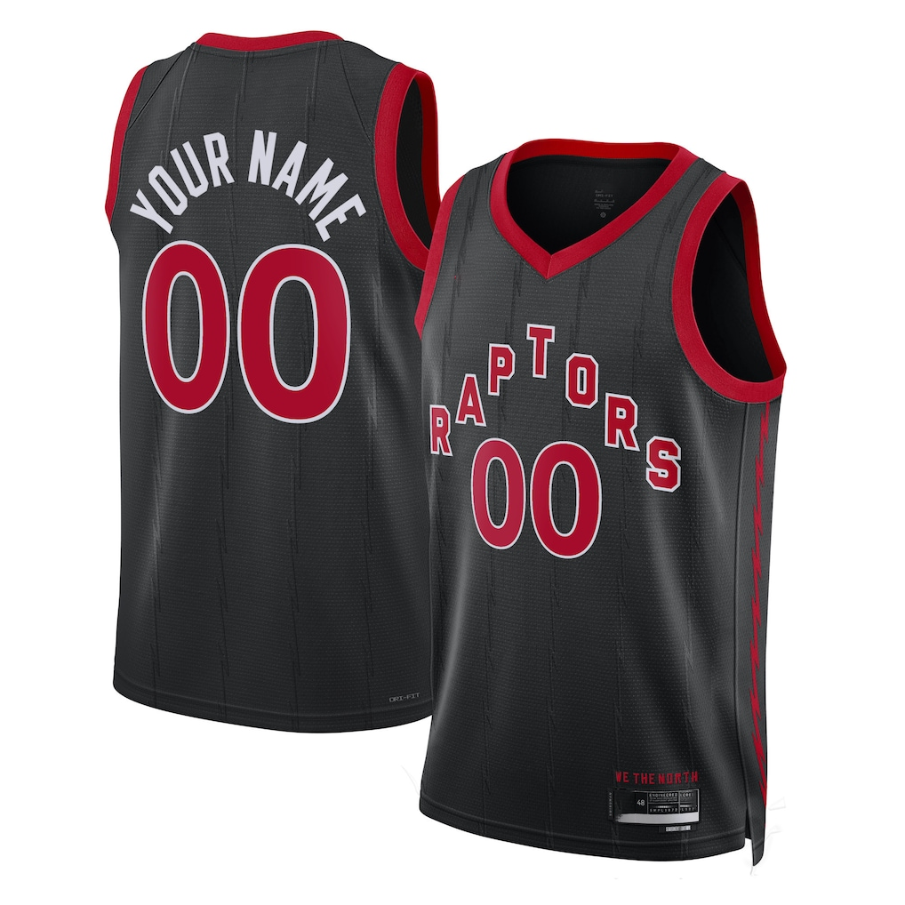 Pkot Custom T.Raptors Black 202223 Swingman Jerseys - Statement Edition