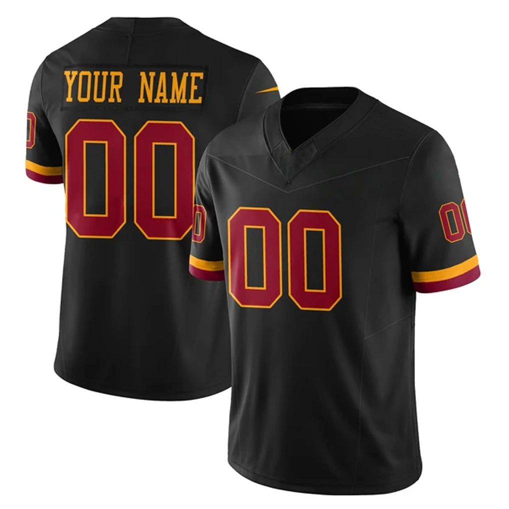 Pkot Custom W.Commanders Black Limited Vapor Home Game Any Name & Numbers Stitched Jerseys