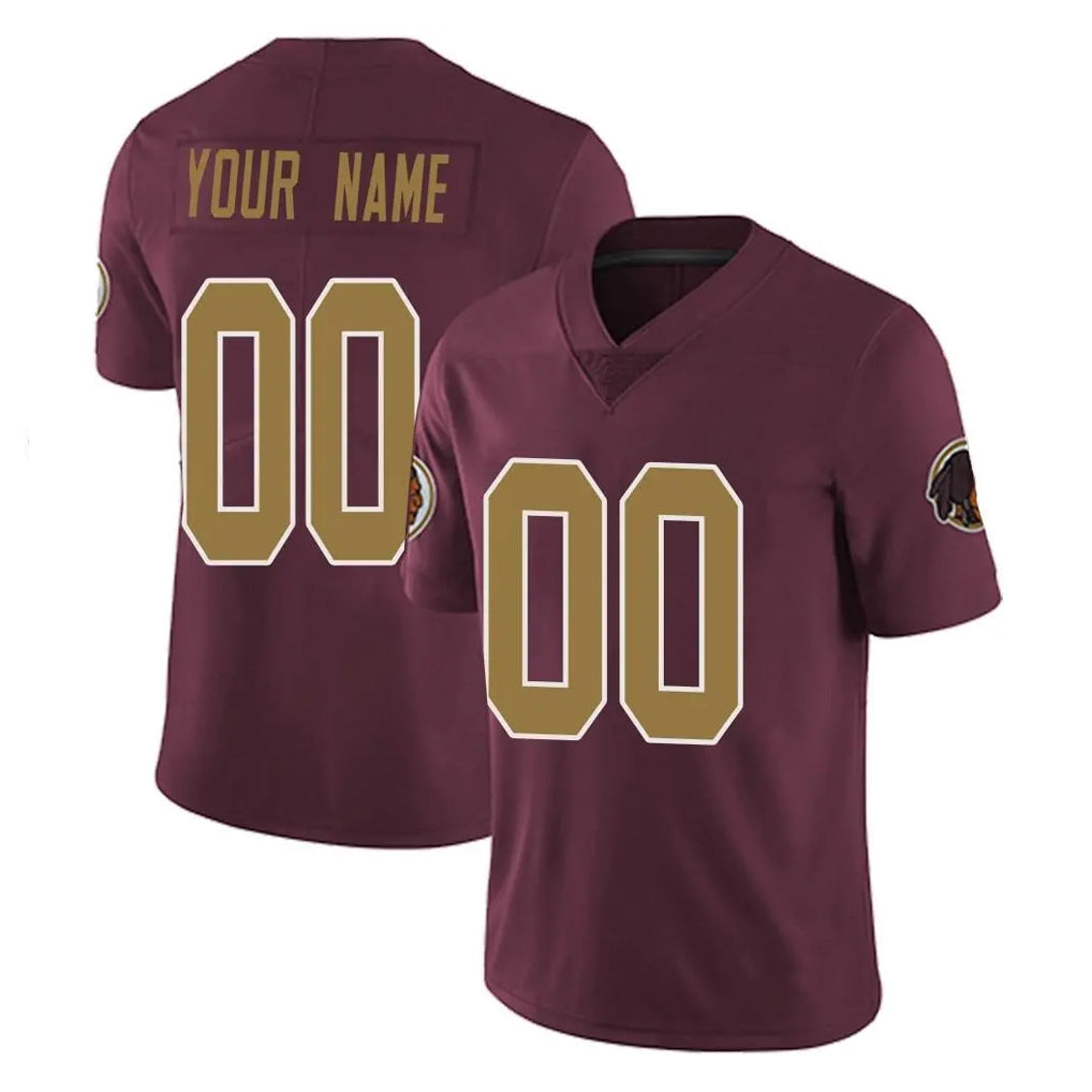 Pkot Custom W.Commanders Burgundy Alternate Vapor Untouchable Home Game Any Name & Numbers Stitched Jerseys