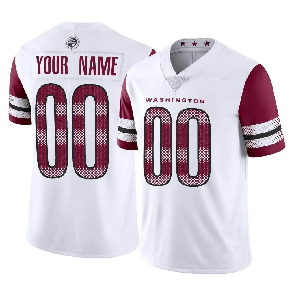 Pkot Custom W.Commanders White Limited Vapor Home Game Any Name & Numbers Stitched Jerseys