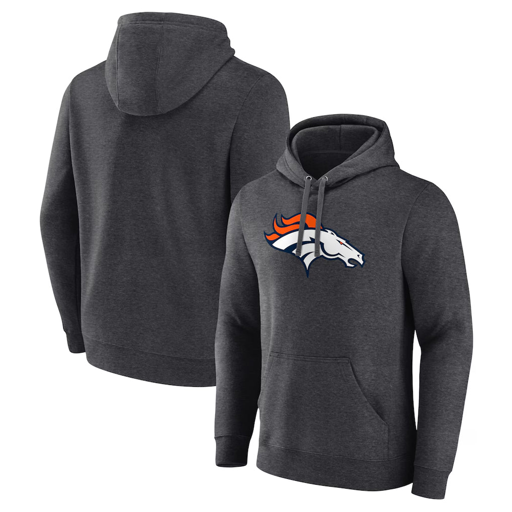 Pkot D.Broncos Ash One Color Pullover Hoodie Limited Blank Player Stitched Jerseys