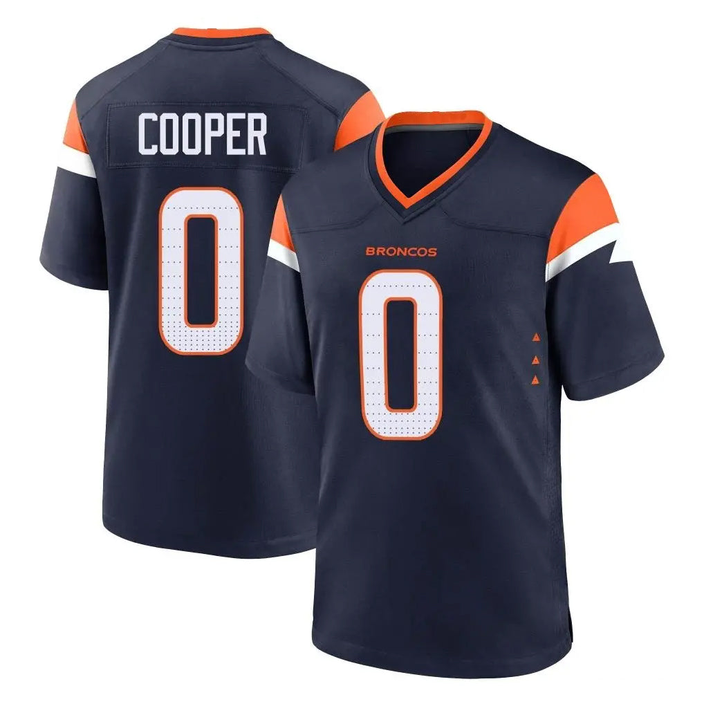 Pkot D.Broncos #0 Jonathon Cooper Player Navy Home Game Stitched Jerseys