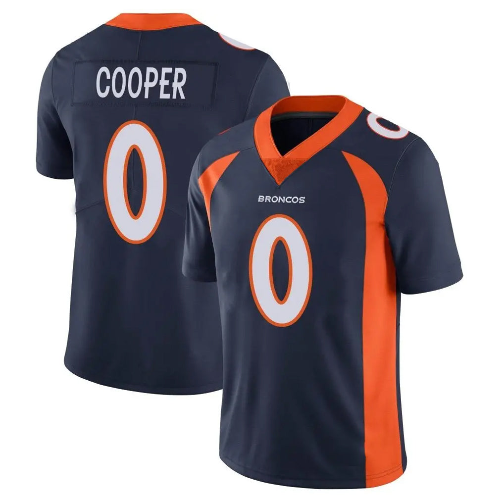 Pkot D.Broncos #0 Jonathon Cooper Player Navy Vapor Untouchable Limited Game Stitched Jerseys