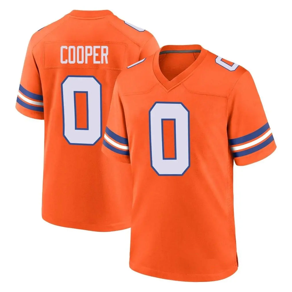 Pkot D.Broncos #0 Jonathon Cooper Player Orange Alternate Collection Throwback Game Stitched Jerseys