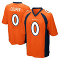 Pkot D.Broncos #0 Jonathon Cooper Player Orange Color Home Game Stitched Jerseys