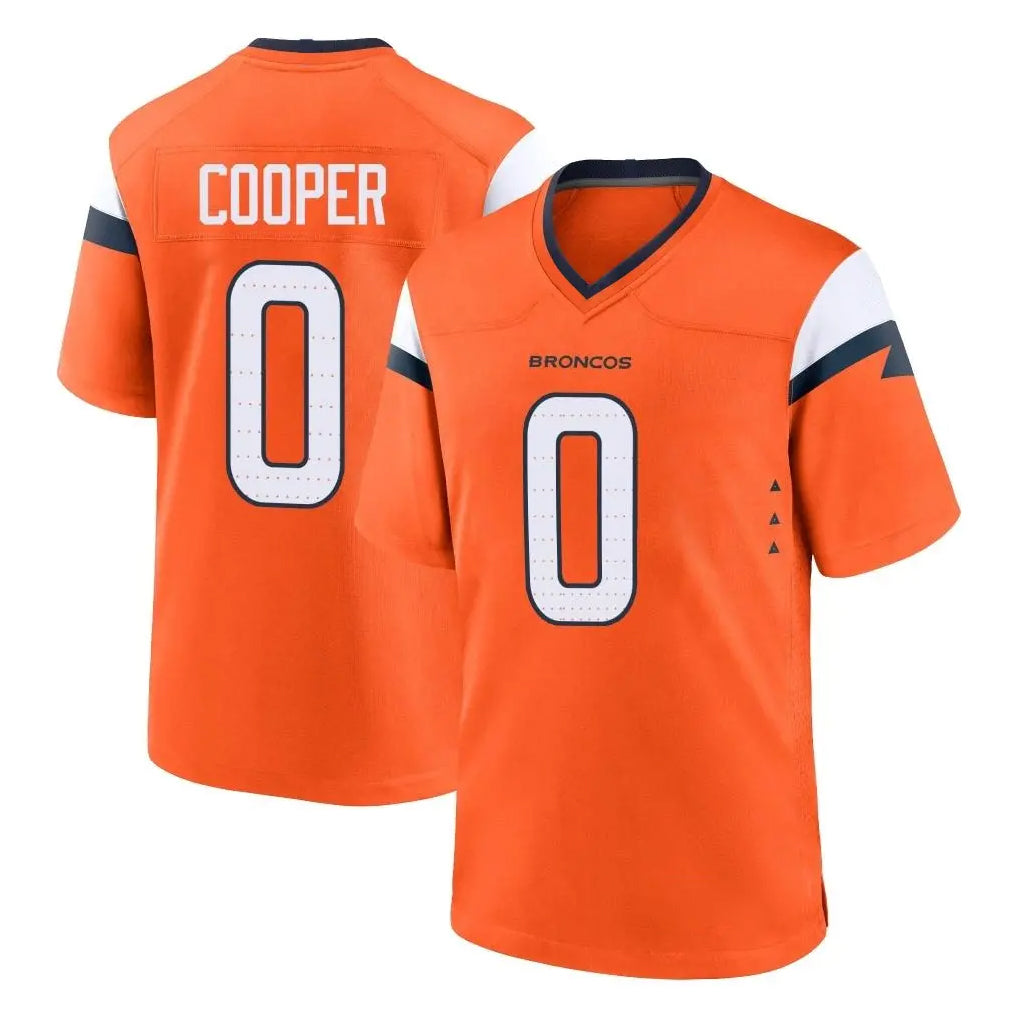 Pkot D.Broncos #0 Jonathon Cooper Player Orange Home Game Stitched Jerseys