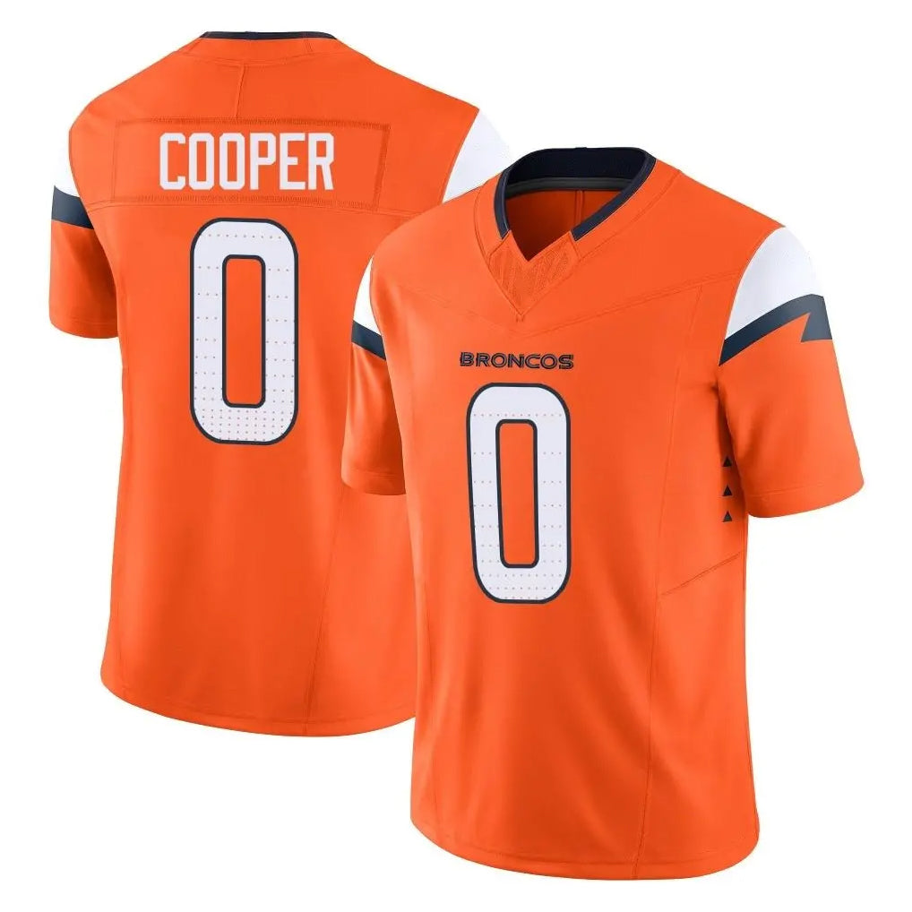 Pkot D.Broncos #0 Jonathon Cooper Player Orange Vapor F.U.S.E. Limited Home Game Stitched Jerseys