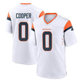 Pkot D.Broncos #0 Jonathon Cooper Player White Home Game Stitched Jerseys