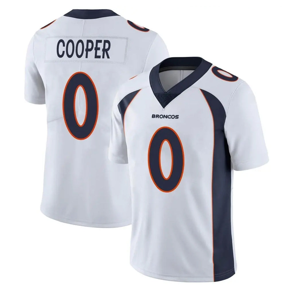 Pkot D.Broncos #0 Jonathon Cooper Player White Vapor Untouchable Limited Home Game Stitched Jerseys