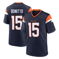 Pkot D.Broncos #15 Nik Bonitto Player Navy Home Game Stitched Jerseys