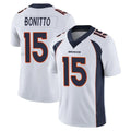 Pkot D.Broncos #15 Nik Bonitto Player White Vapor Untouchable Limited Home Game Stitched Jerseys