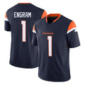 Pkot D.Broncos #1 Evan Engram Player Navy Limited Vapor F.U.S.E. Home Game Stitched Jerseys