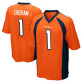 Pkot D.Broncos #1 Evan Engram Player Orange Color Home Game Stitched Jerseys