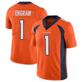 Pkot D.Broncos #1 Evan Engram Player Orange Color Vapor Untouchable Limited Game Stitched Jerseys