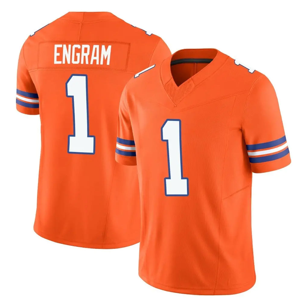 Pkot D.Broncos #1 Evan Engram Player Orange Limited Alternate Vapor F.U.S.E. Throwback Game Stitched Jerseys