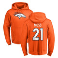 Pkot D.Broncos #21 Riley Moss Player Orange Pullover Hoodie Limited Stitched Jerseys