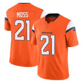 Pkot D.Broncos #21 Riley Moss Player Orange Vapor F.U.S.E. Limited Home Game Stitched Jerseys