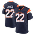 Pkot D.Broncos #22 Brandon Jones Player Navy Home Game Stitched Jerseys