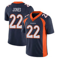 Pkot D.Broncos #22 Brandon Jones Player Navy Vapor Untouchable Limited Game Stitched Jerseys