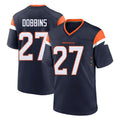 Pkot D.Broncos #27 J.K. Dobbins Player Navy Home Game Stitched Jerseys