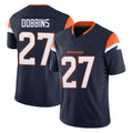 Pkot D.Broncos #27 J.K. Dobbins Player Navy Limited Vapor F.U.S.E. Home Game Stitched Jerseys