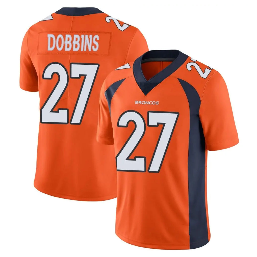 Pkot D.Broncos #27 J.K. Dobbins Player Orange Color Vapor Untouchable Limited Game Stitched Jerseys