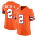 Pkot D.Broncos #2 Pat Surtain II Player Orange Limited Alternate Vapor F.U.S.E. Throwback Game Stitched Jerseys