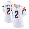 Pkot D.Broncos #2 Pat Surtain II Player White Home Game Stitched Jerseys