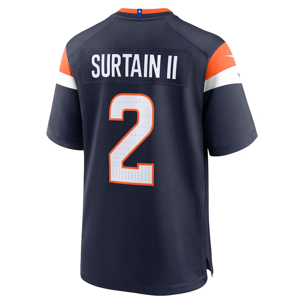 Pkot D.Broncos #2 Patrick Surtain II Navy Alternate Game Stitched Jerseys