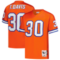 Pkot D.Broncos #30 Terrell Davis Mitchell & Ness Orange 1995 Authentic Throwback Retired Player Stitched Jerseys