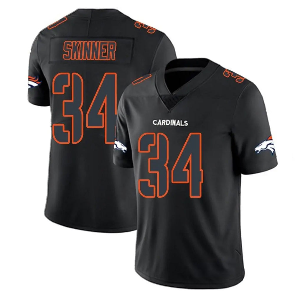 Pkot D.Broncos #34 JL Skinner Player Black Impact Limited Game Stitched Jerseys