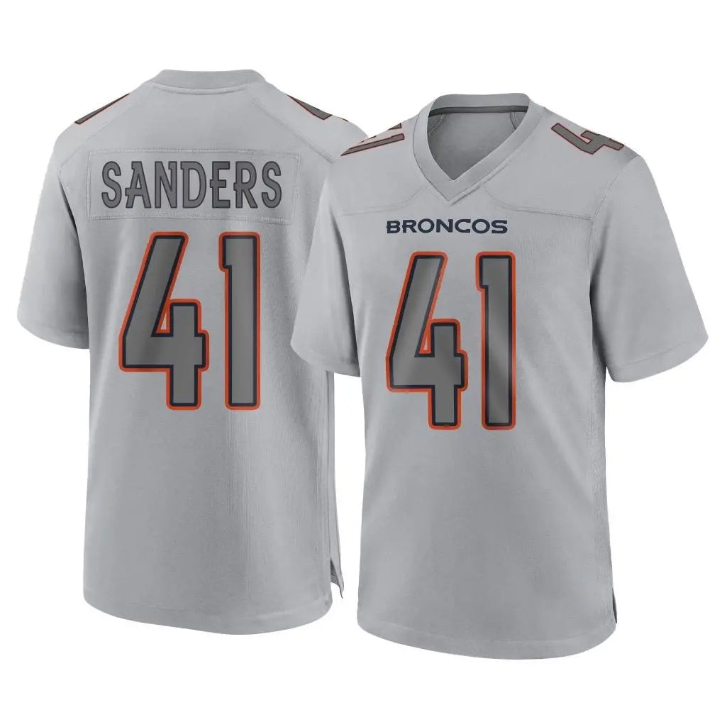 Pkot D.Broncos #41 Drew Sanders Player Gray Atmosphere Fashion Limited Game Stitched Jerseys