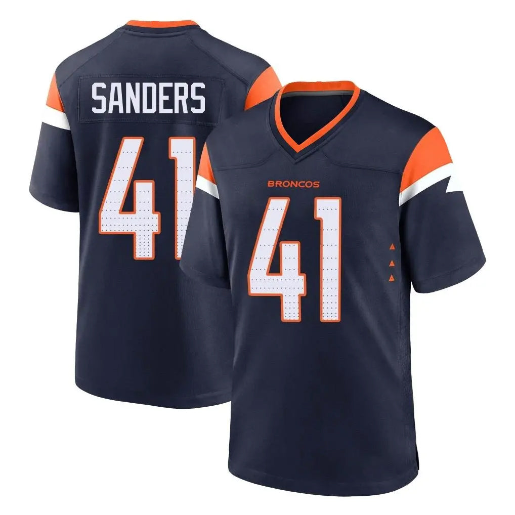 Pkot D.Broncos #41 Drew Sanders Player Navy Home Game Stitched Jerseys