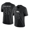 Pkot D.Broncos #69 Mike McGlinchey Player Black Reflective Limited Stitched Jerseys