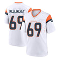 Pkot D.Broncos #69 Mike McGlinchey Player White Home Game Stitched Jerseys