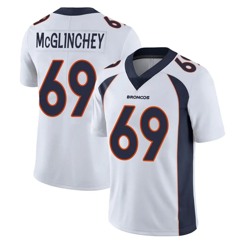 Pkot D.Broncos #69 Mike McGlinchey Player White Vapor Untouchable Limited Home Game Stitched Jerseys