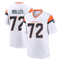 Pkot D.Broncos #72 Garett Bolles Player White Home Game Stitched Jerseys