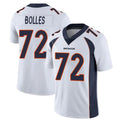 Pkot D.Broncos #72 Garett Bolles Player White Vapor Untouchable Limited Home Game Stitched Jerseys
