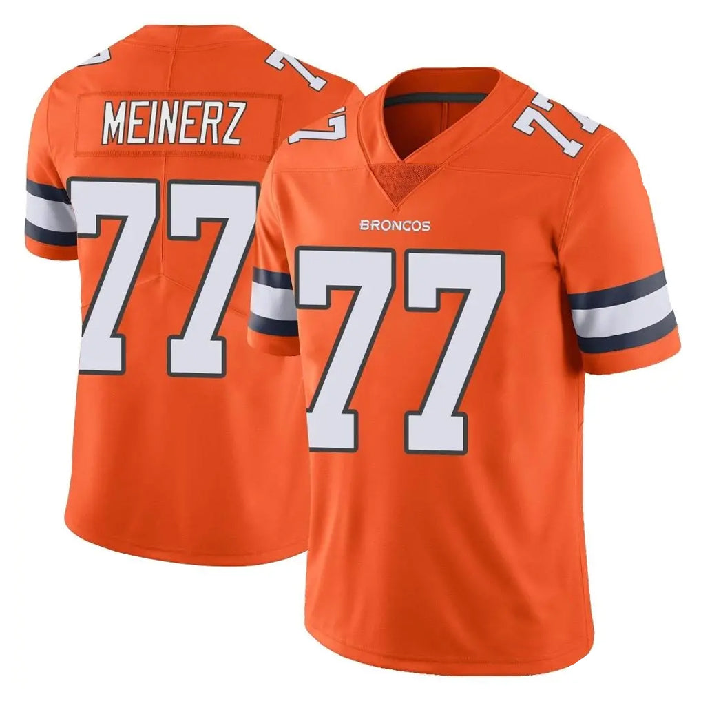 Pkot D.Broncos #77 Quinn Meinerz Player Orange Vapor Untouchable Limited Home Game Stitched Jerseys