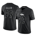 Pkot D.Broncos #99 Zach Allen Player Black Reflective Limited Stitched Jerseys