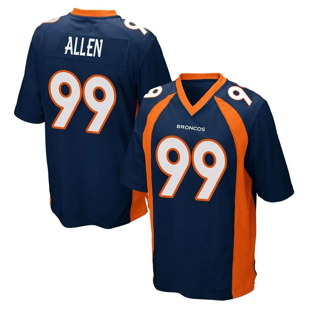 Pkot D.Broncos #99 Zach Allen Player Navy Game Stitched Jerseys