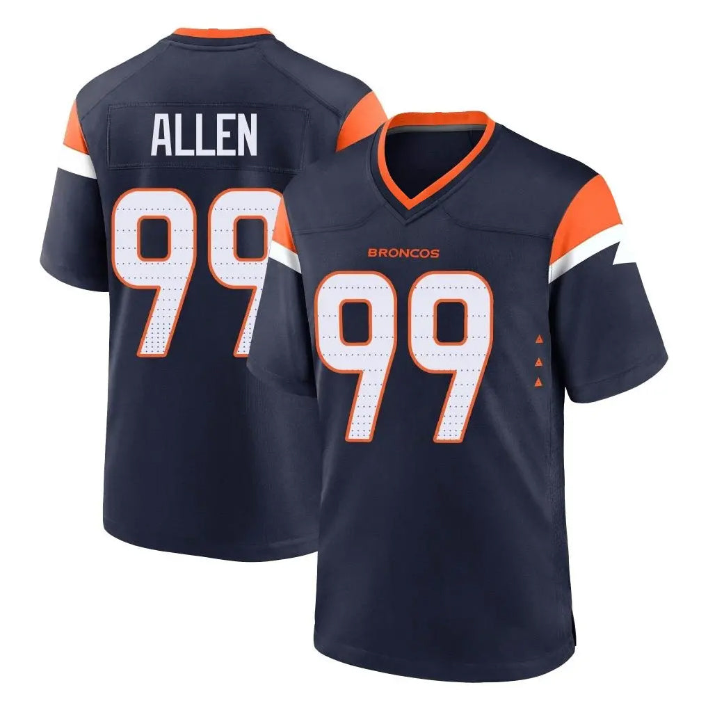 Pkot D.Broncos #99 Zach Allen Player Navy Home Game Stitched Jerseys