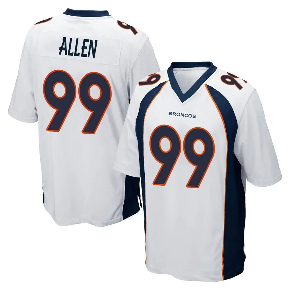 Pkot D.Broncos #99 Zach Allen Player White Game Stitched Jerseys