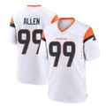 Pkot D.Broncos #99 Zach Allen Player White Home Game Stitched Jerseys