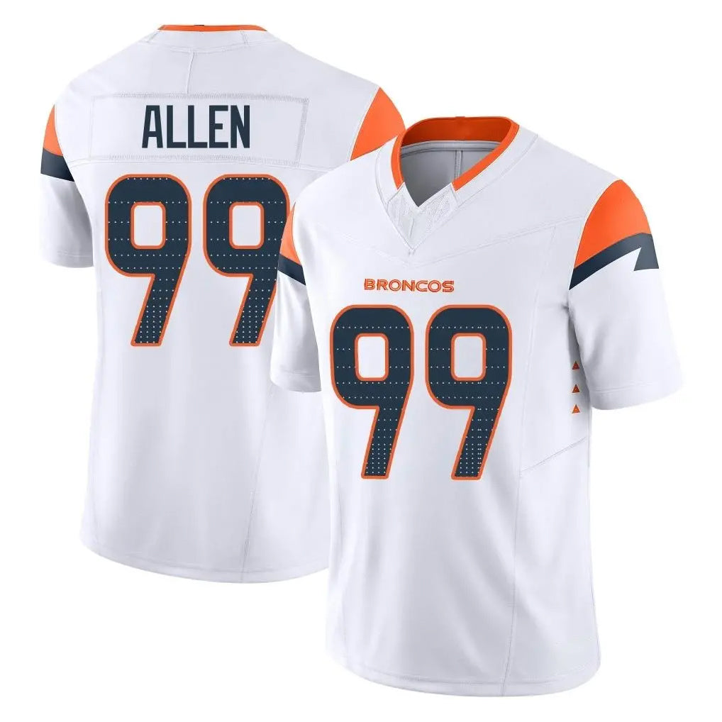 Pkot D.Broncos #99 Zach Allen Player White Limited Vapor F.U.S.E. Home Game Stitched Jerseys