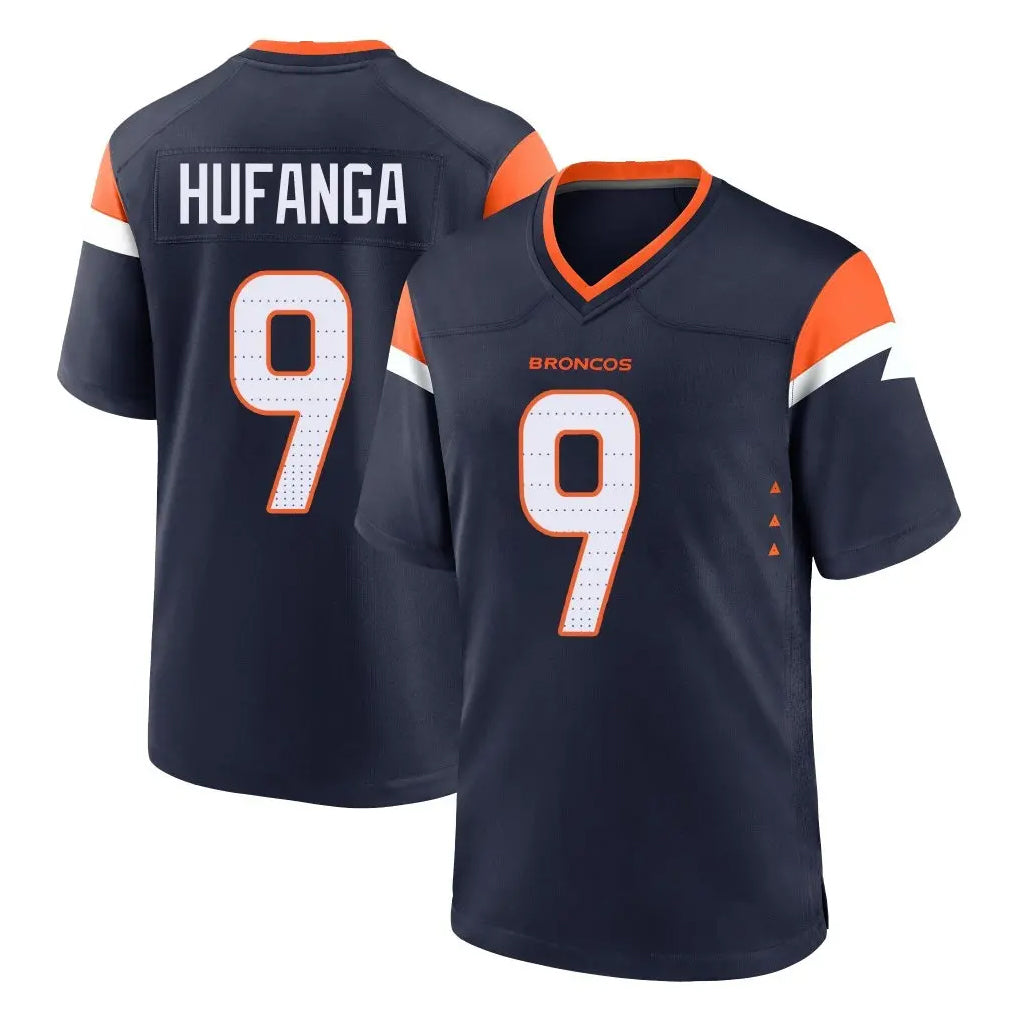 Pkot D.Broncos #9 Talanoa Hufanga Player Navy Home Game Stitched Jerseys