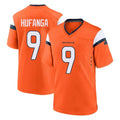 Pkot D.Broncos #9 Talanoa Hufanga Player Orange Home Game Stitched Jerseys