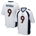 Pkot D.Broncos #9 Talanoa Hufanga Player White Game Stitched Jerseys